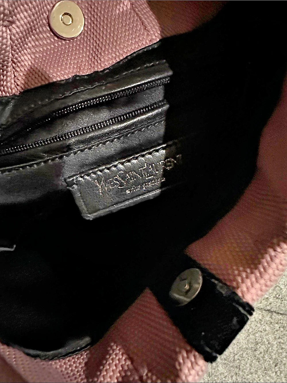 Ysl  Pink & Black Hobo Bag - Picture 4 of 5
